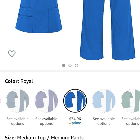 Blue Scrubs! Matching & NWOT (3 pairs) - Picture 11 of 11